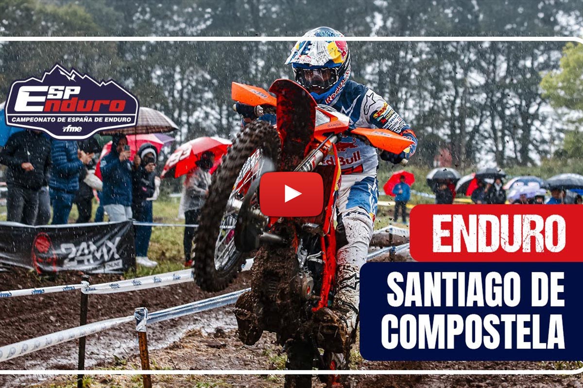 Spanish Enduro Championship video highlights: Josep Garcia mud master in Santiago de Compostela